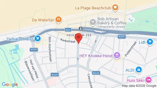 Apartments for rent i Knokke-Heist - kort over placeringen