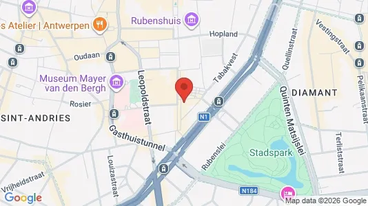 Apartments for rent i Stad Antwerp - kort over placeringen