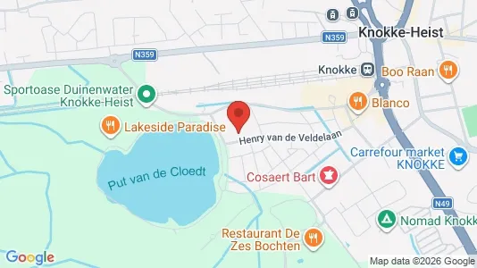 Apartments for rent i Knokke-Heist - kort over placeringen