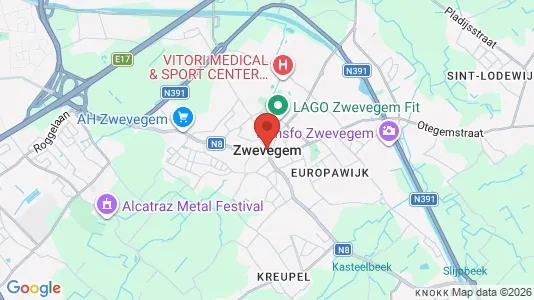 Apartments for rent i Zwevegem - kort over placeringen