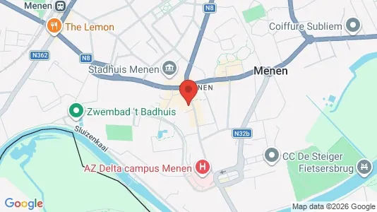 Apartments for rent i Menen - kort over placeringen