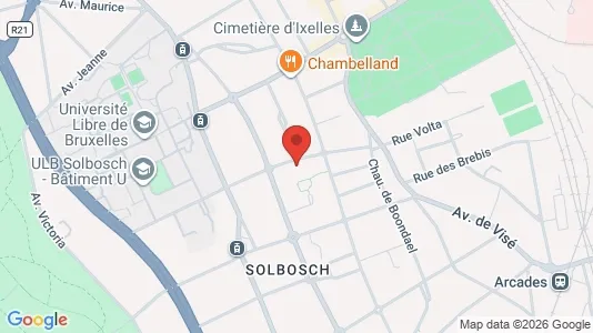Apartments for rent i Brussels Elsene - kort over placeringen