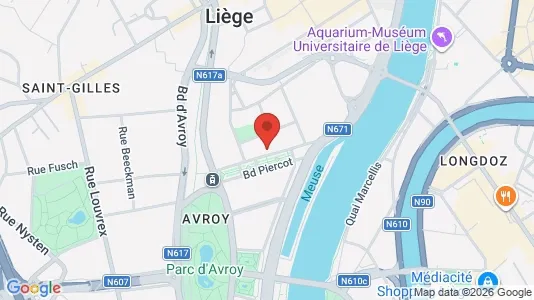 Apartments for rent i Luik - kort over placeringen