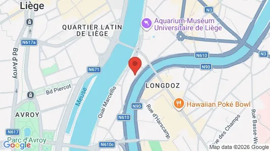Apartments for rent i Luik - kort over placeringen