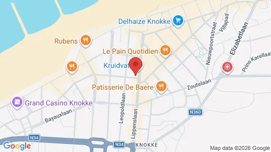 Apartments for rent i Knokke-Heist - kort over placeringen
