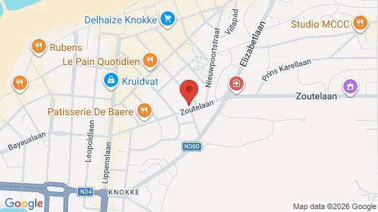 Apartments for rent i Knokke-Heist - kort over placeringen