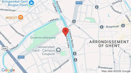 Apartments for rent i Stad Gent - kort over placeringen