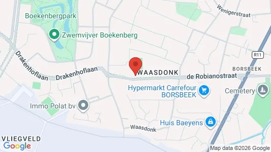 Apartments for rent i Antwerp Deurne - kort over placeringen