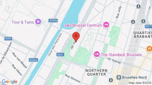 Apartments for rent i Stad Brussel - kort over placeringen