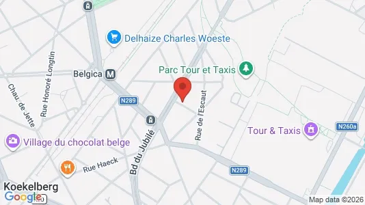 Apartments for rent i Brussels Sint-Jans-Molenbeek - kort over placeringen