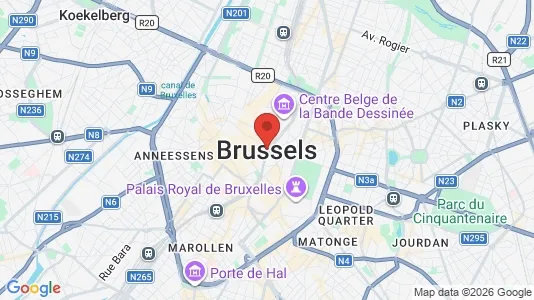 Apartments for rent i Stad Brussel - kort over placeringen