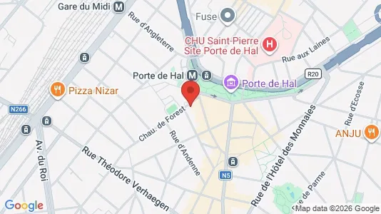 Apartments for rent i Brussels Sint-Gillis - kort over placeringen