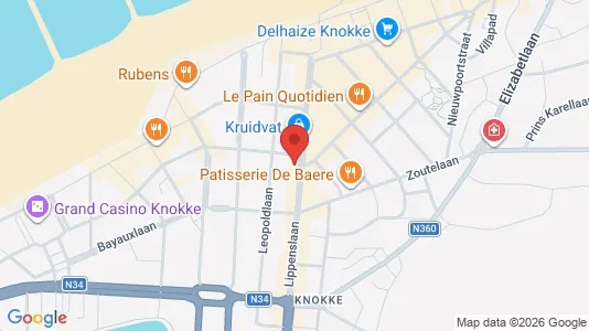 Apartments for rent i Knokke-Heist - kort over placeringen