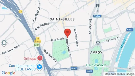 Apartments for rent i Luik - kort over placeringen