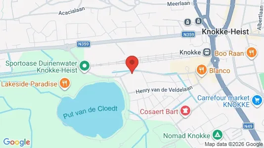 Apartments for rent i Knokke-Heist - kort over placeringen