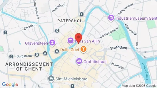 Apartments for rent i Stad Gent - kort over placeringen