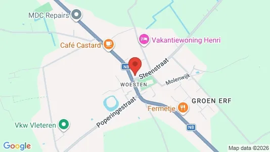Apartments for rent i Vleteren - kort over placeringen