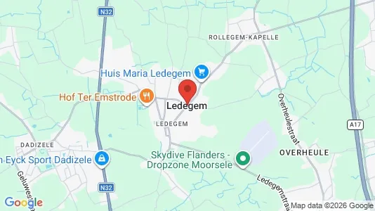 Houses for rent i Ledegem - kort over placeringen