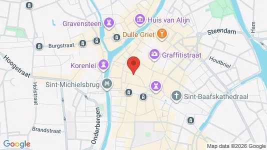 Apartments for rent i Stad Gent - kort over placeringen