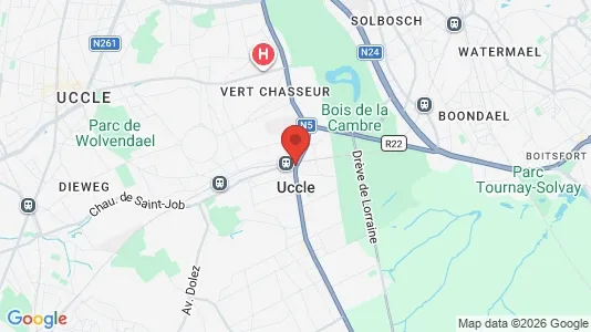 Apartments for rent i Brussels Ukkel - kort over placeringen