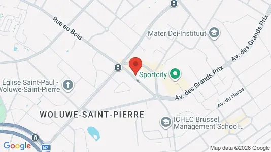Apartments for rent i Brussels Sint-Pieters-Woluwe - kort over placeringen