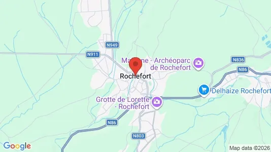 Apartments for rent i Rochefort - kort over placeringen