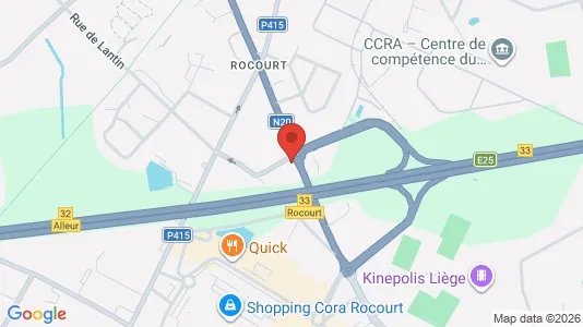 Apartments for rent i Luik - kort over placeringen