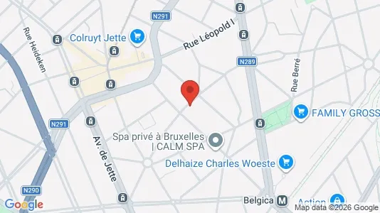 Apartments for rent i Brussels Jette - kort over placeringen