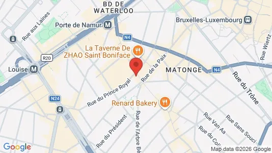 Apartments for rent i Brussels Elsene - kort over placeringen