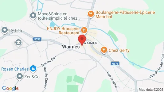 Apartments for rent i Weismes - kort over placeringen