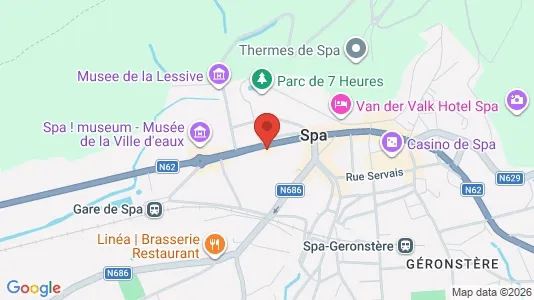 Apartments for rent i Spa - kort over placeringen