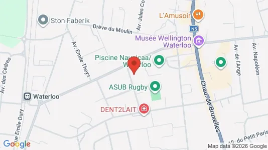 Apartments for rent i Waterloo - kort over placeringen