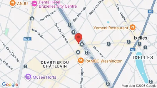 Apartments for rent i Brussels Elsene - kort over placeringen
