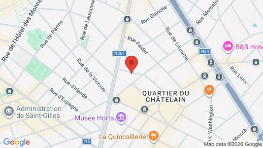 Apartments for rent i Brussels Sint-Gillis - kort over placeringen