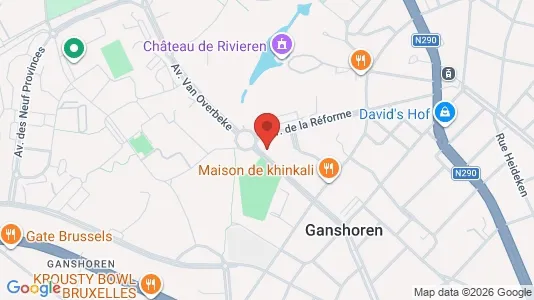 Apartments for rent i Brussels Ganshoren - kort over placeringen