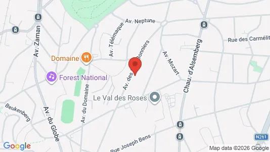 Apartments for rent i Brussels Ukkel - kort over placeringen