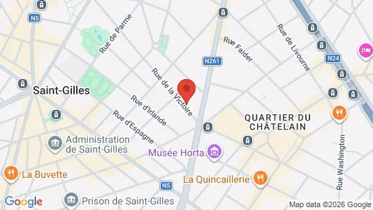 Apartments for rent i Brussels Sint-Gillis - kort over placeringen