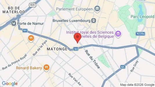 Apartments for rent i Brussels Elsene - kort over placeringen