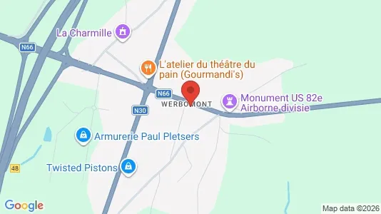 Apartments for rent i Ferrières - kort over placeringen