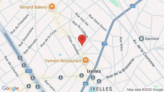 Apartments for rent i Brussels Elsene - kort over placeringen