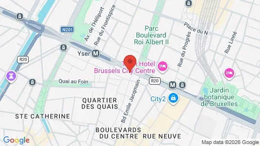 Apartments for rent i Stad Brussel - kort over placeringen