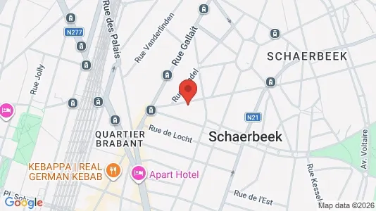 Apartments for rent i Brussels Schaarbeek - kort over placeringen