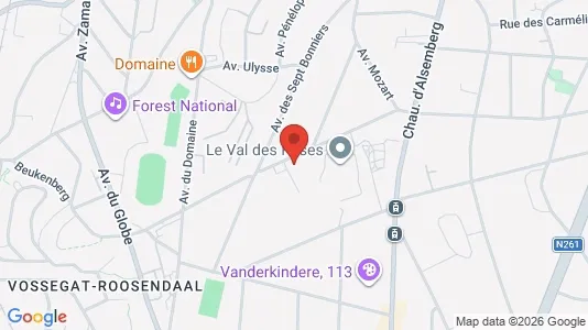 Apartments for rent i Brussels Vorst - kort over placeringen