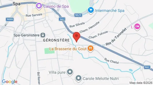 Apartments for rent i Spa - kort over placeringen