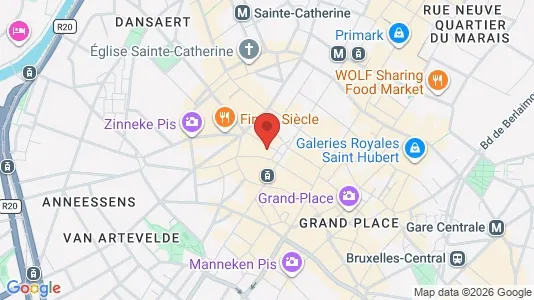 Apartments for rent i Stad Brussel - kort over placeringen