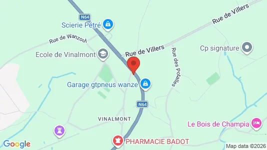 Apartments for rent i Wanze - kort over placeringen