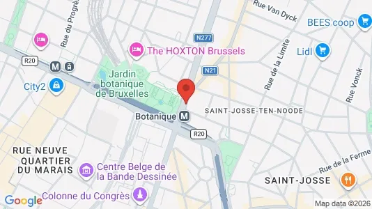 Apartments for rent i Brussels Sint-Joost-ten-Node - kort over placeringen