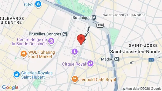 Apartments for rent i Stad Brussel - kort over placeringen