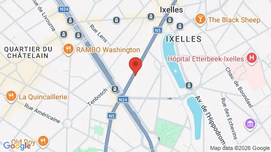 Apartments for rent i Brussels Elsene - kort over placeringen