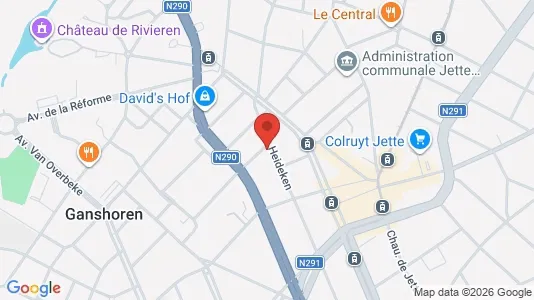 Apartments for rent i Brussels Ganshoren - kort over placeringen
